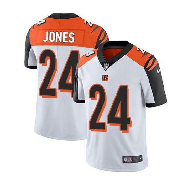 Men's Cincinnati Bengals #24 Adam Jones White Vapor Untouchable Limited Stitched Jersey Men's Cincinnati Bengals #24 Adam Jones White Vapor Untouchable Limited Stitched Jersey